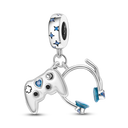 Silver Plated Charm Graduation Campus