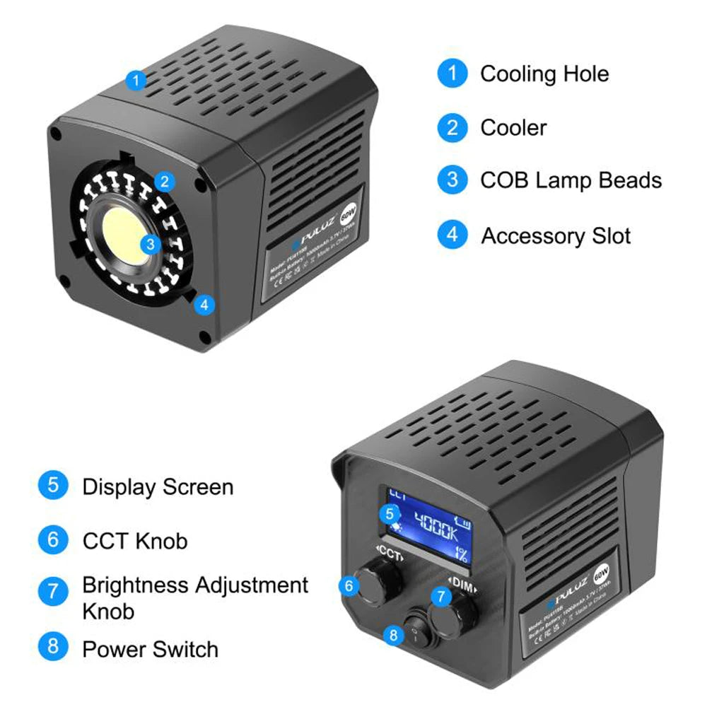 Puluz Cob Led Video Light