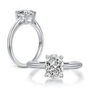 Moissanite Ring in Sterling Silver Shape