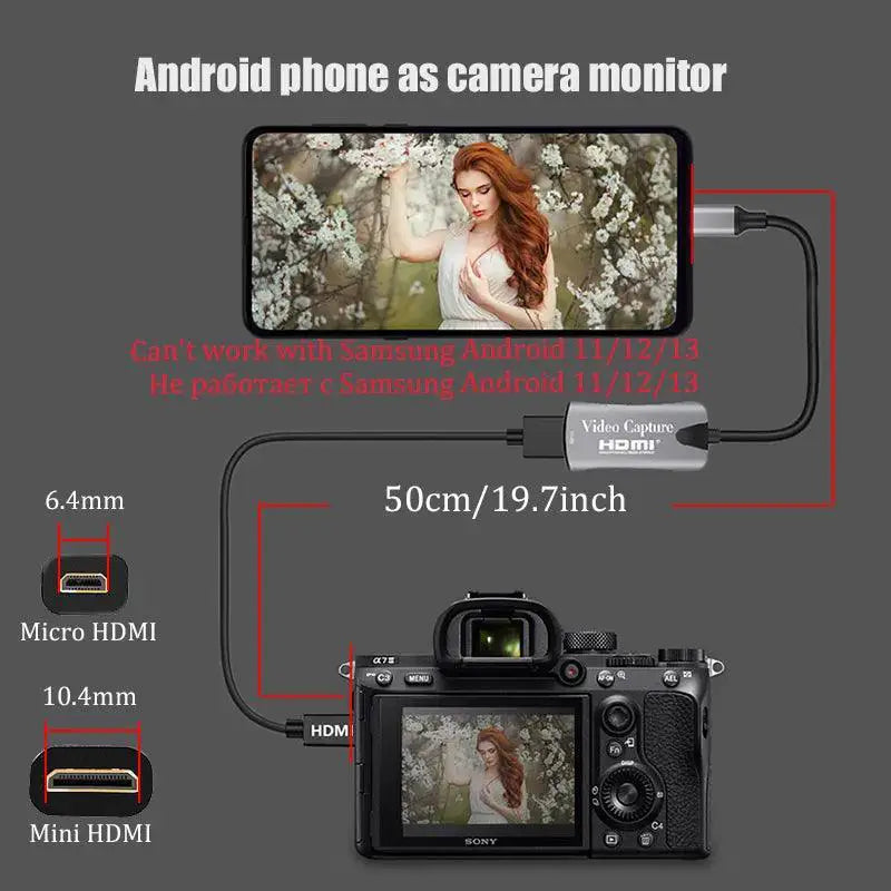 HDMI Adapter for DSLR Filmmaking and Android Camera Monitor