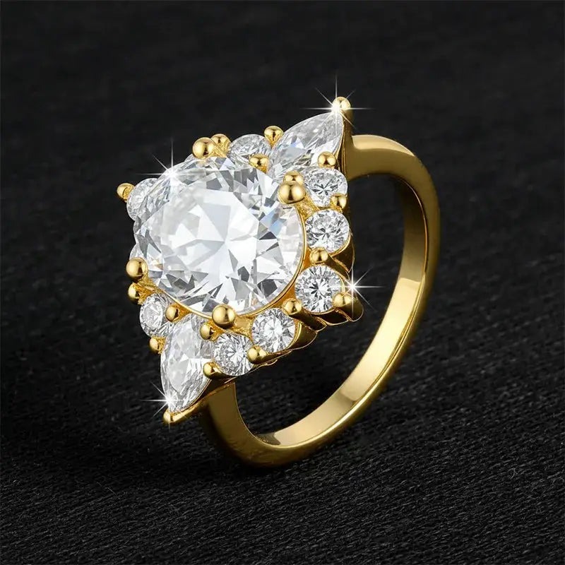 Sterling Silver Silver Moissanite Ring For Women — product image 5