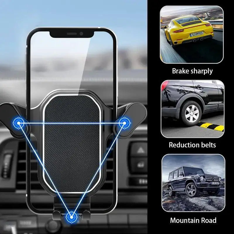 SEAMETAL Car Phone Holder 360 Degree Rotation Mount Easy Use