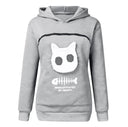 Cat Lover's Kangaroo Pouch Hoodie For Feline Fans Cozy
