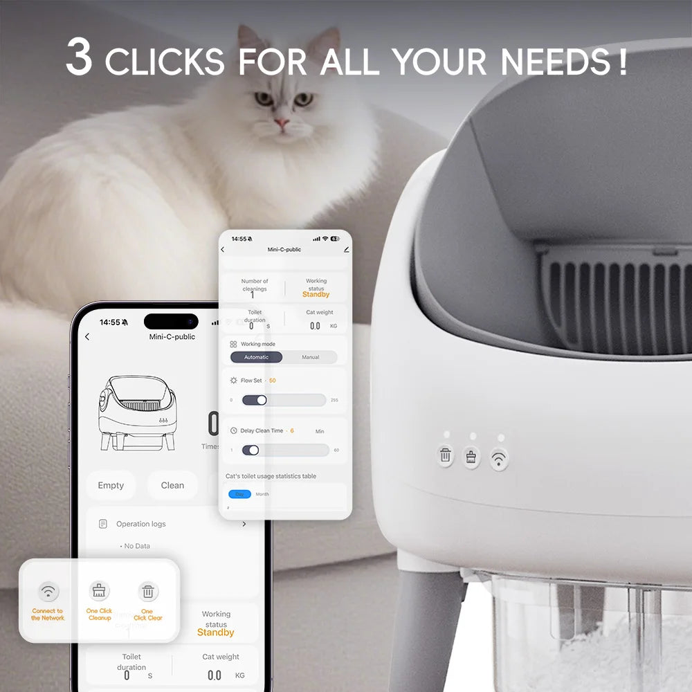 Crigge MINI-C Self-Cleaning Litter Box