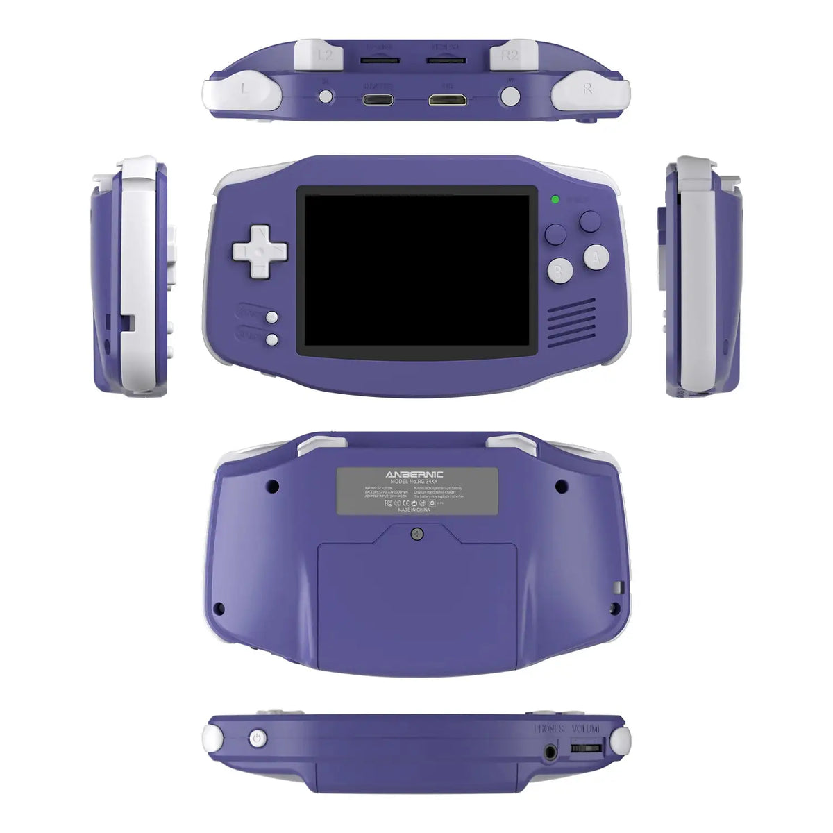 ANBERNIC RG34XX Retro Handheld Game Console 3.4" IPS Screen Linux 64-bit Video Gaming Player Support WiFi Bluetooth HD TV Output