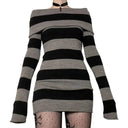 Flattering Striped Mini Dress for Women