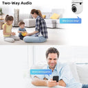Indoor Smart WiFi Security Camera: 3MP HD Pet Monitor