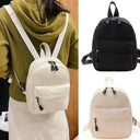 Compact Nylon Mini Backpack for Women