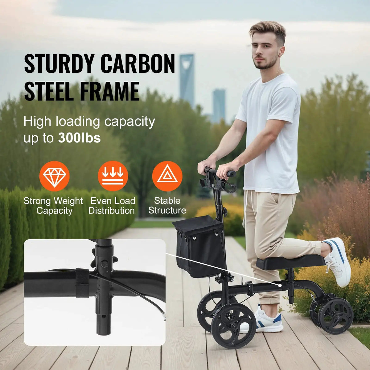 Foldable Heavy Duty Knee Walker — product image 2