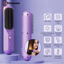 Cordless Electric Hair Brushes Straightener Brush Styler