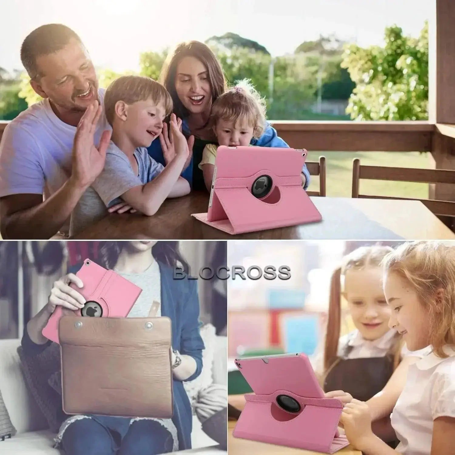 Rotating Stand iPad Case PU Leather Cover for Air 55