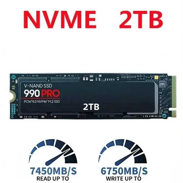 990 PRO M.2 2280 PCIe Gen4 NVMe SSD 2TB 4TB For PS5 Laptop Desktop
