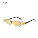 Trendy Rimless Flame Sunglasses for Women UV400 Shades