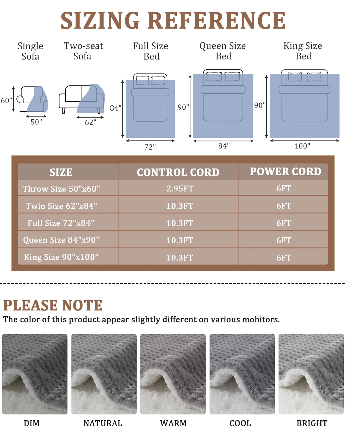 Heated Living Room Sofa
