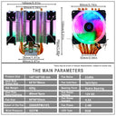 IWONGOU Rainbow RGB CPU Cooler Efficient Cooling Solution