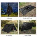 3-in-1 Waterproof Rain Poncho Lightweight Hooded Coat 2023
