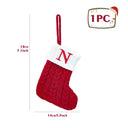 Personalized Snowflake Knit Christmas Stocking Joyful Decor