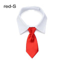 Pet Formal Necktie Tuxedo Bow Tie Black and Red Collar