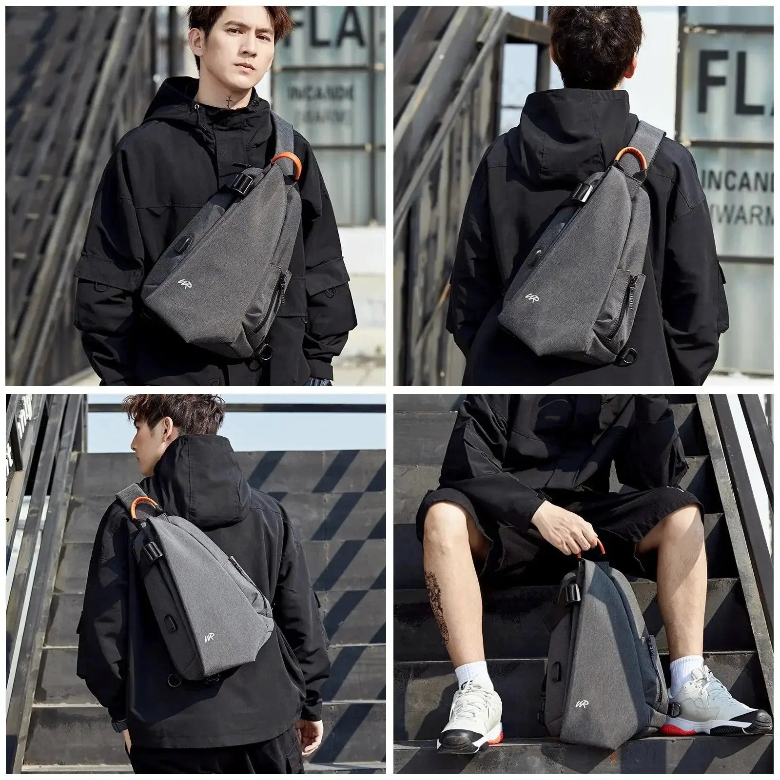 Anti Theft Crossbody Sling Bag For Men Women Travel Gear