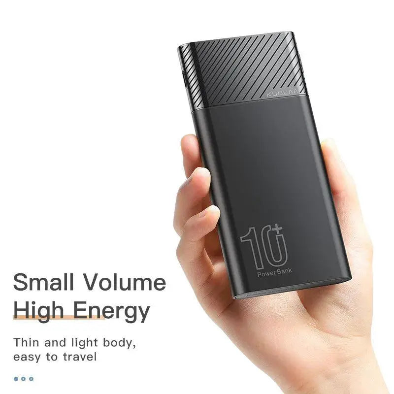 Portable Fast Charge Power Bank With Dual Ports Travel Ready
