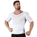 Men Slimming Shapewear Body Shaper Modeling TShirt Slim Vest