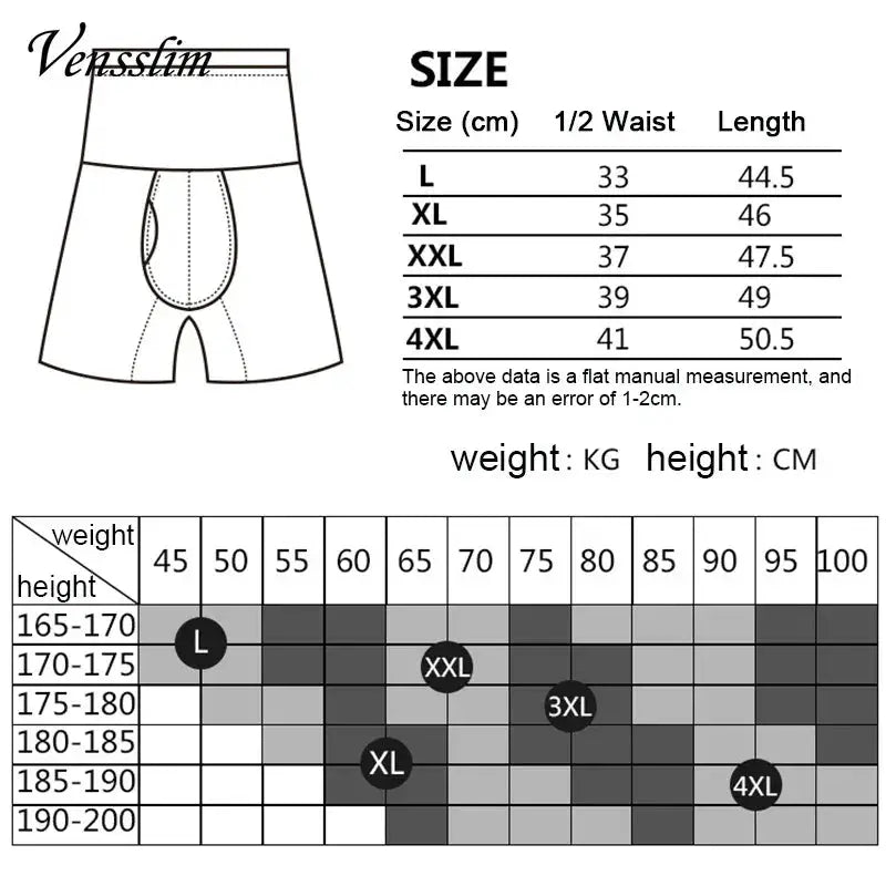 Men Compression Sauna Sweat Shorts Slimming Tummy Control
