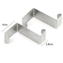 2pcs Stainless Steel Door Hook for Home and Office Use