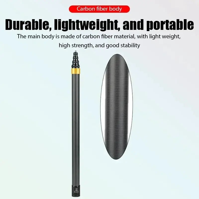 Carbon Fiber Invisible Selfie Stick 300cm Insta360 X3 GO3