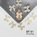 Ribbon Bow Nail Art Kit Elegant Black White Design Set