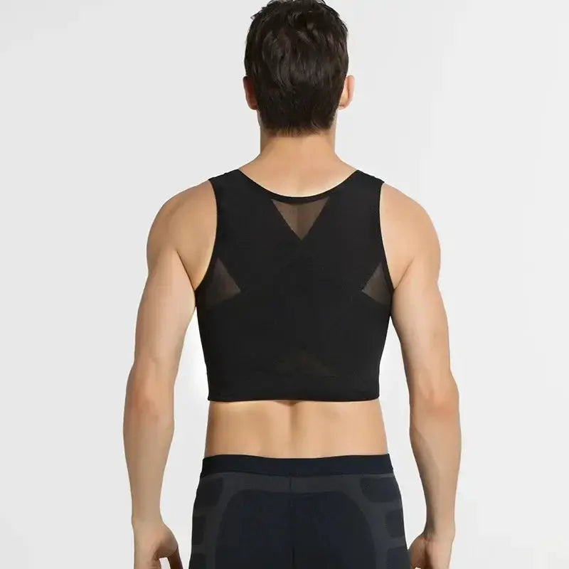 Mens Slimming Chest Control Vest Gynecomastia Comfort