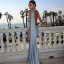 Elegant Satin Gown for Women Evening