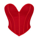 Women Overbust Corsets Crop Tops Golden Printed Bustiers