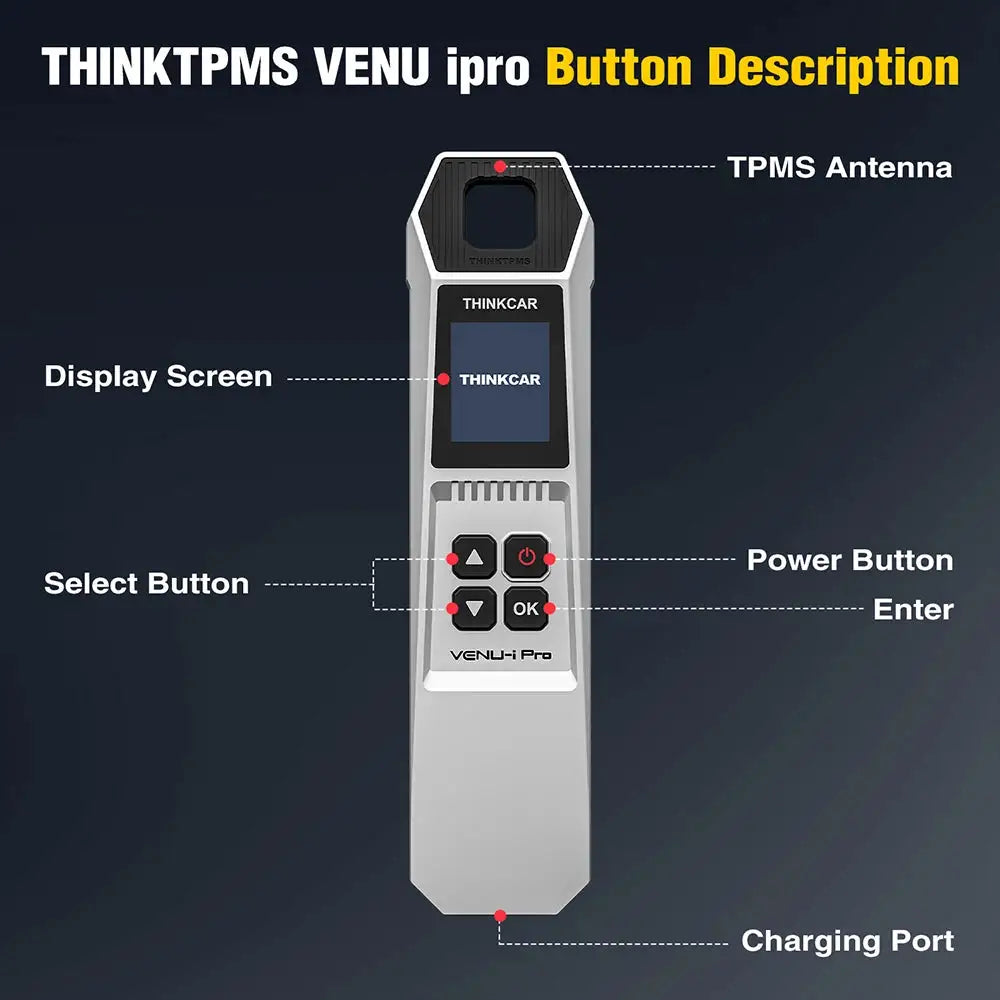 THINKCAR VENU-i Pro TPMS Car Tire Pressure Diagnosis Tools 315MHz/433MHz Sensor Activate Programming Relearn for ThinkDiag K10