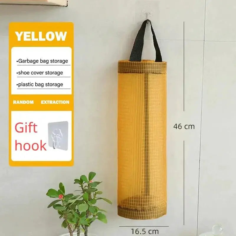 Grocery Bag Wall Mount Dispenser Kitchen Organizer