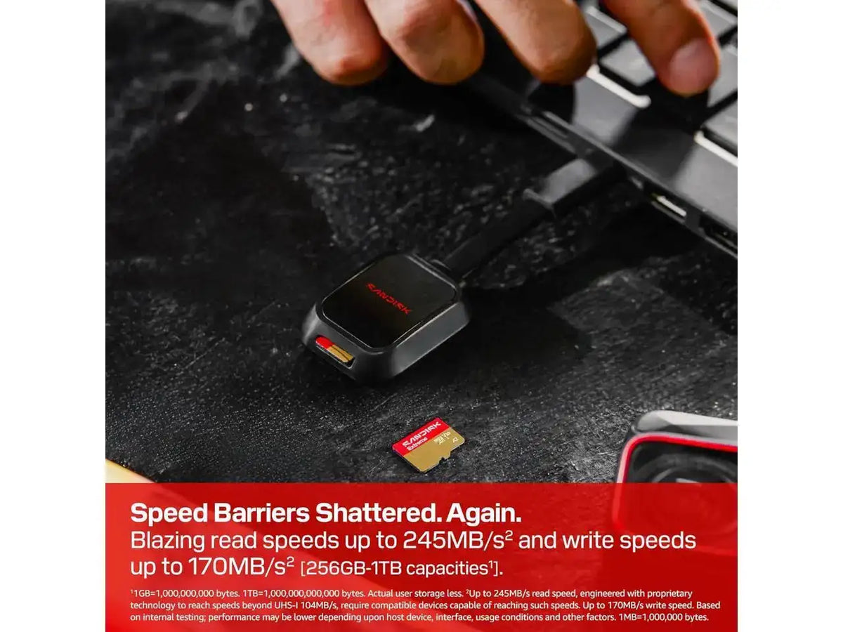 SANDISK 64GB Extreme microSD UHS-I Card - Up to 170MB/s Read Speed and 80MB/s Write Speed, 5.3K Video, 4K UHD Video, high-Performance for Action cams, Drones, Android Devices - SDSQXH9-064G-GZ6MA