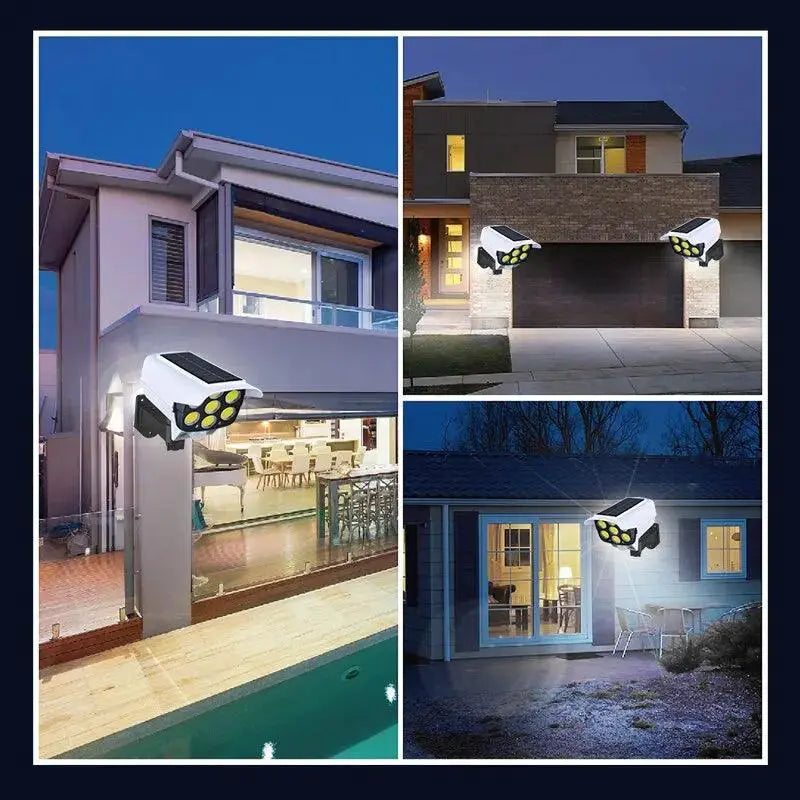 Solar Powered Wall Lamp Intelligent Remote Control