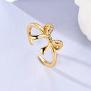 Sterling Silver Ring Gold Color