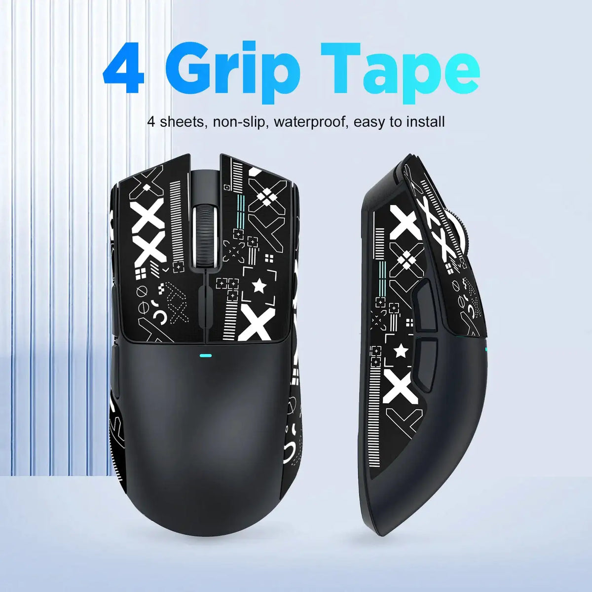 ATTACK SHARK X11 Mouse Grip Tape Skate Handmade Sticker Non Slip Suck Sweat Anti-Slip Sticker For ATTACK SHARK X11