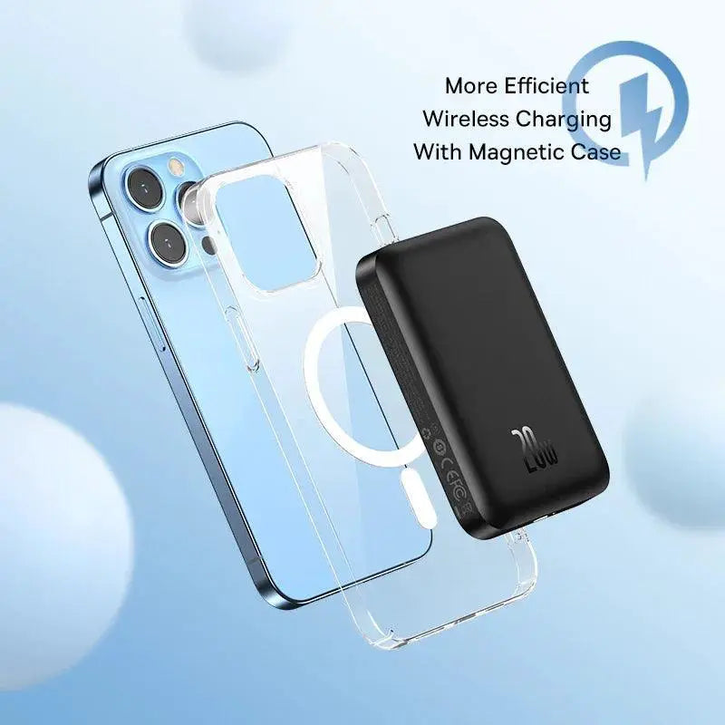 Baseus Magnetic Wireless Charger Power Bank Compact Charge