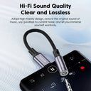 USB C To 3.5mm Audio Adapter - Supports Calls.