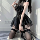 Gothic PU Dress for Women Nightlife Look