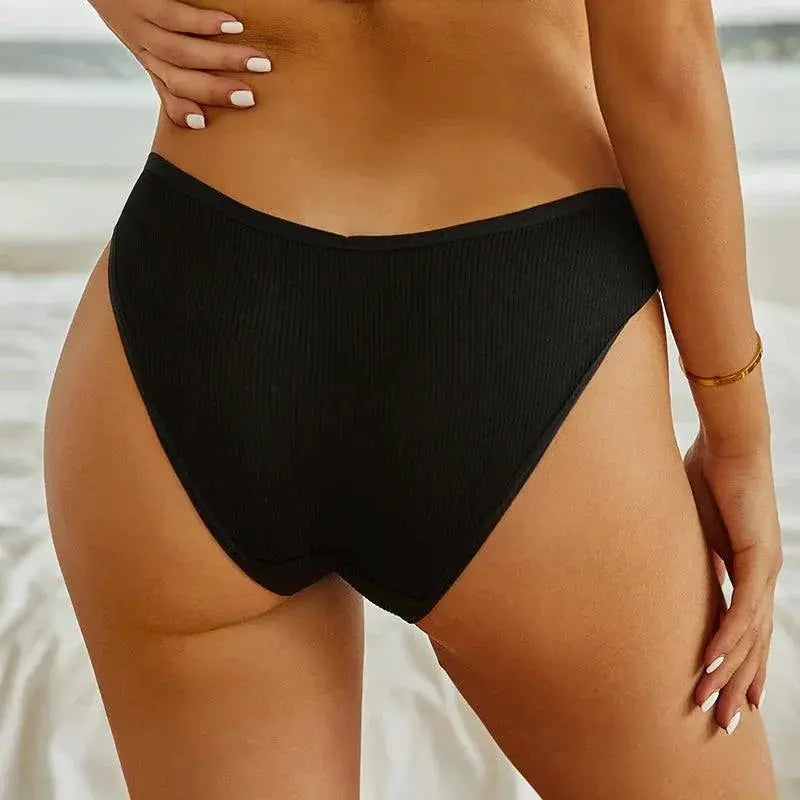 Lum Cotton Panties V Waist Plus Size Briefs Lingerie