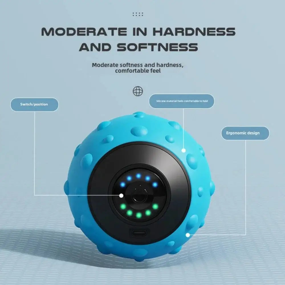 New Vibrating Massage Ball Electric Fascia Ball for Foot and Back Muscle Relaxation Massager Fitness Equipment for Home Gym