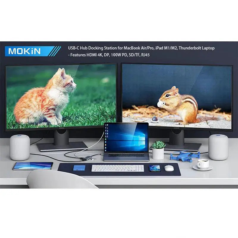 MOKiN USB C Hub Dock Boosts MacBook Connectivity And Speed