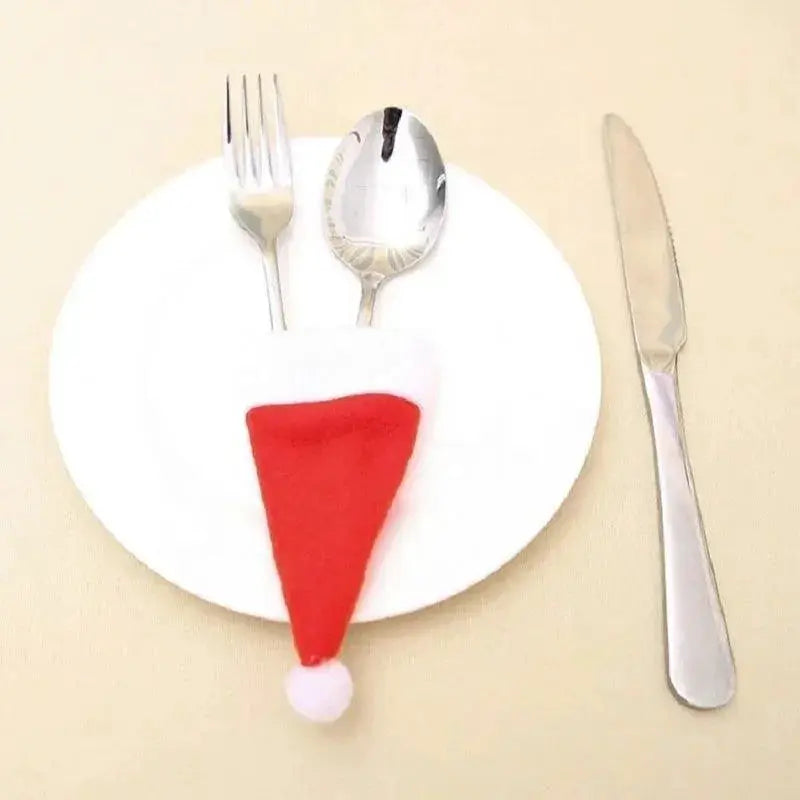 Christmas Cutlery Holder Gift Bag For Holiday Decor