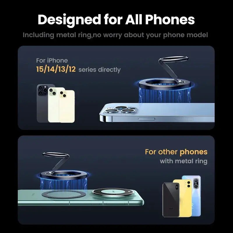 UGREEN Magnetic Phone Ring Holder MagSafe 360 Rotation Stand