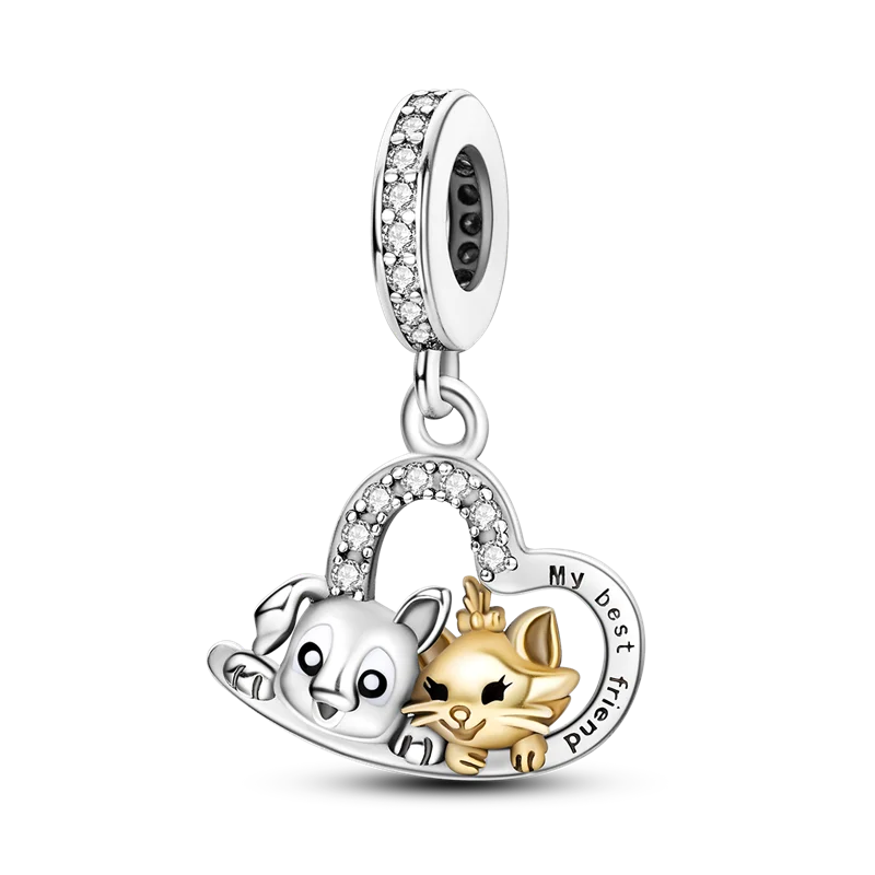 Cat Collection Silver Charm Bead