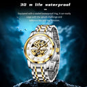 Olevs Men Skeleton Mechanical Watch