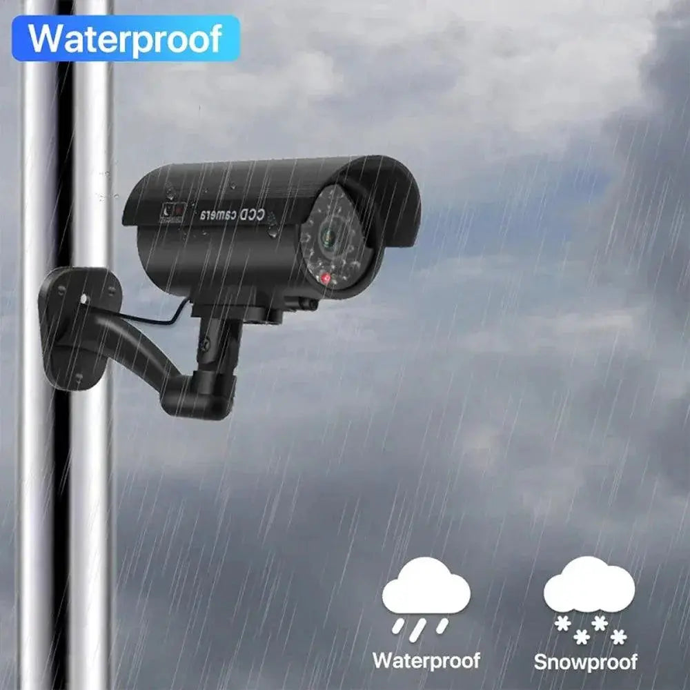 Solar Panel Dummy Camera With LED Flashing For Home Security