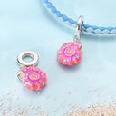 Sterling Silver Charm Beads Rose